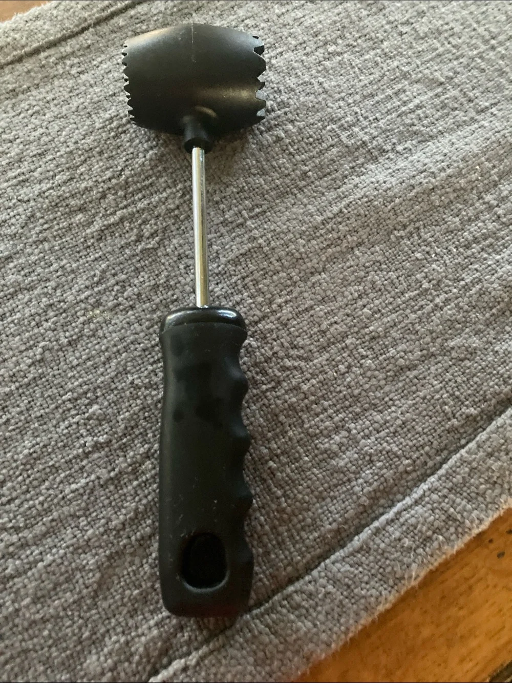Black Meat Tenderizer Mallet with Ergonomic Handle